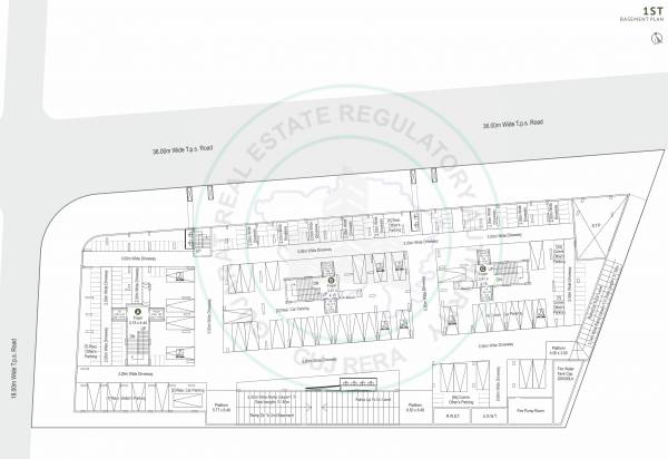  western-luxuria Block A,B,C Cluster Plan For Basement