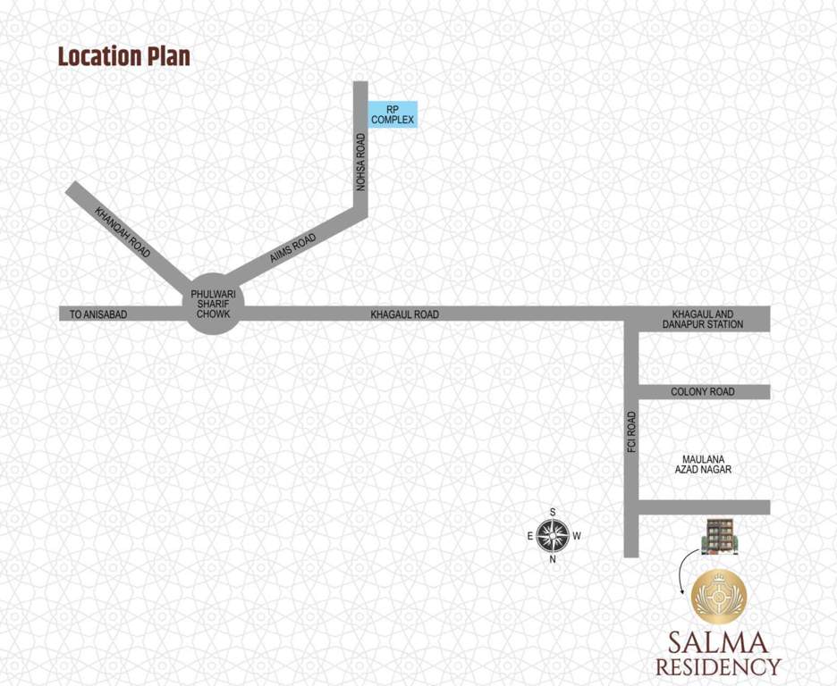  salma residency Location Plan