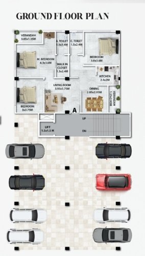  galaxy-niwas Galaxy Niwas Cluster Plan for ground Floor