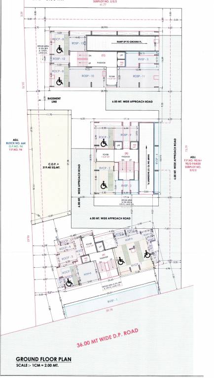  sarthi homes Tower A B Cluster Plan for ground Floor