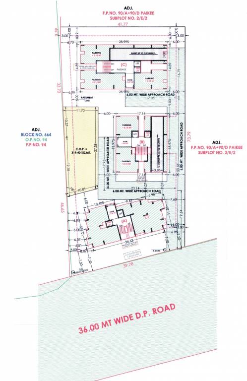  sarthi homes Tower A B Cluster Plan for ground Floor