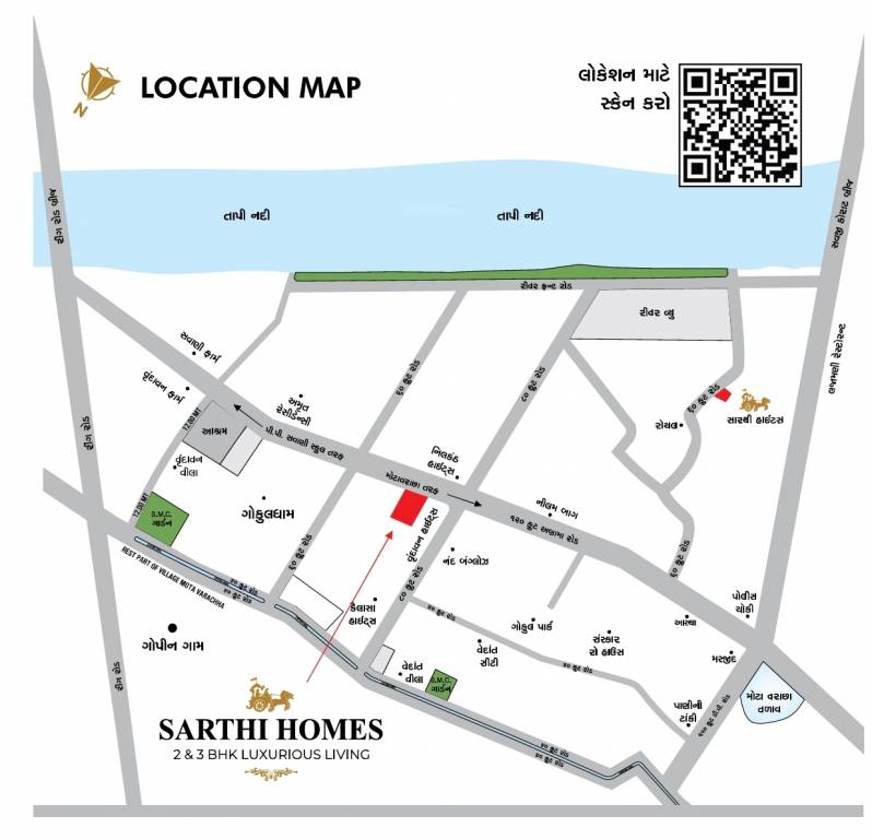  sarthi homes Location Plan