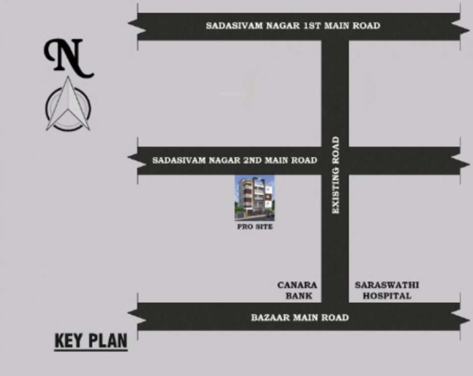  akshaya flats Location Plan