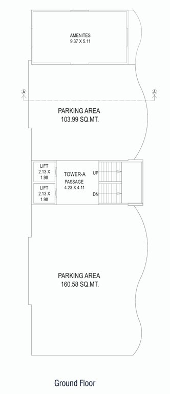 belvista 2 Tower A Cluster Plan for ground Floor