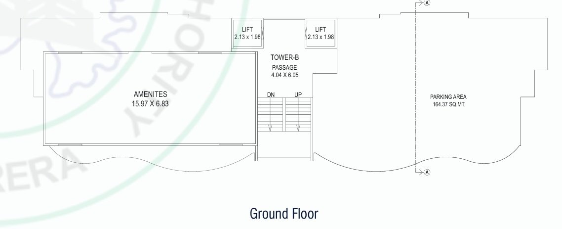 belvista 2 Tower B Cluster Plan for ground Floor