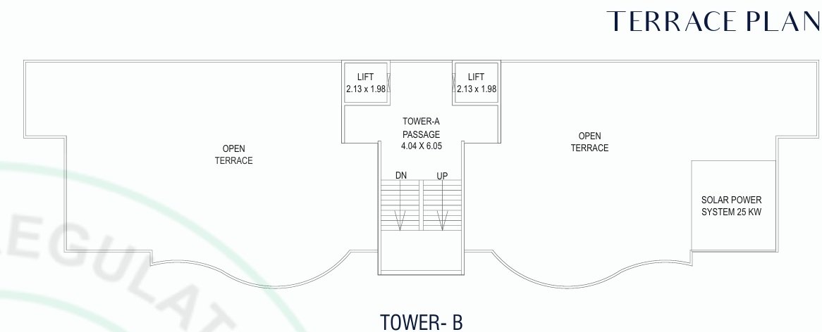 belvista 2 Tower B Cluster Plan for Terrace Floor