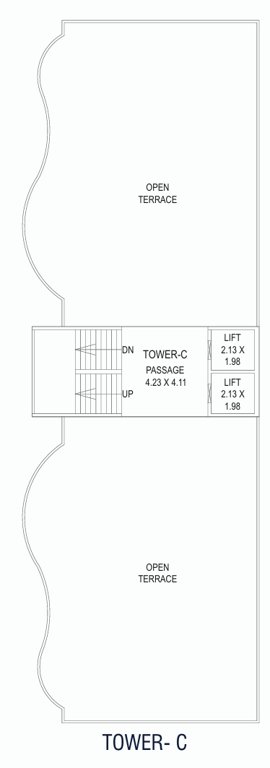 belvista 2 Tower C Cluster Plan for Terrace Floor
