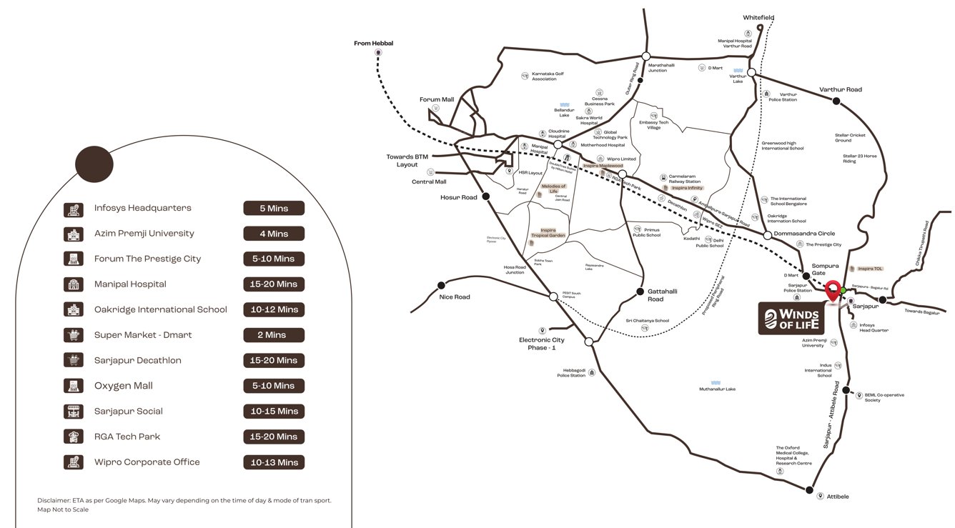  winds of life Location Plan