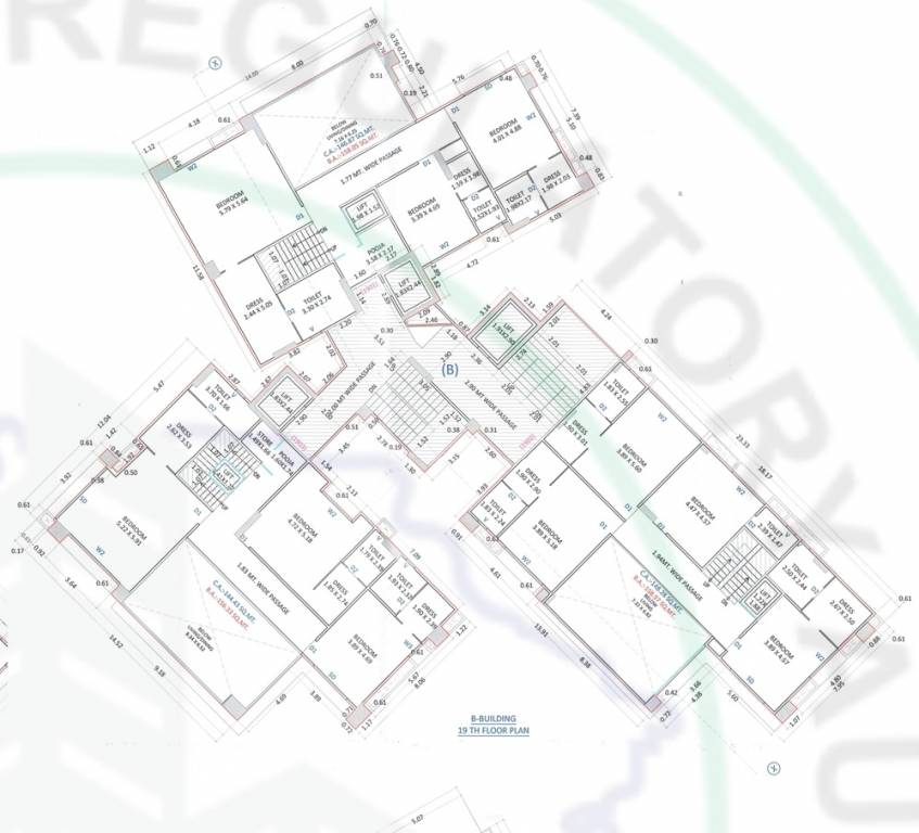 flora park Block B Cluster Plan for 19th Floor