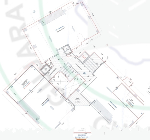  flora park Block B Cluster Plan for ground Floor