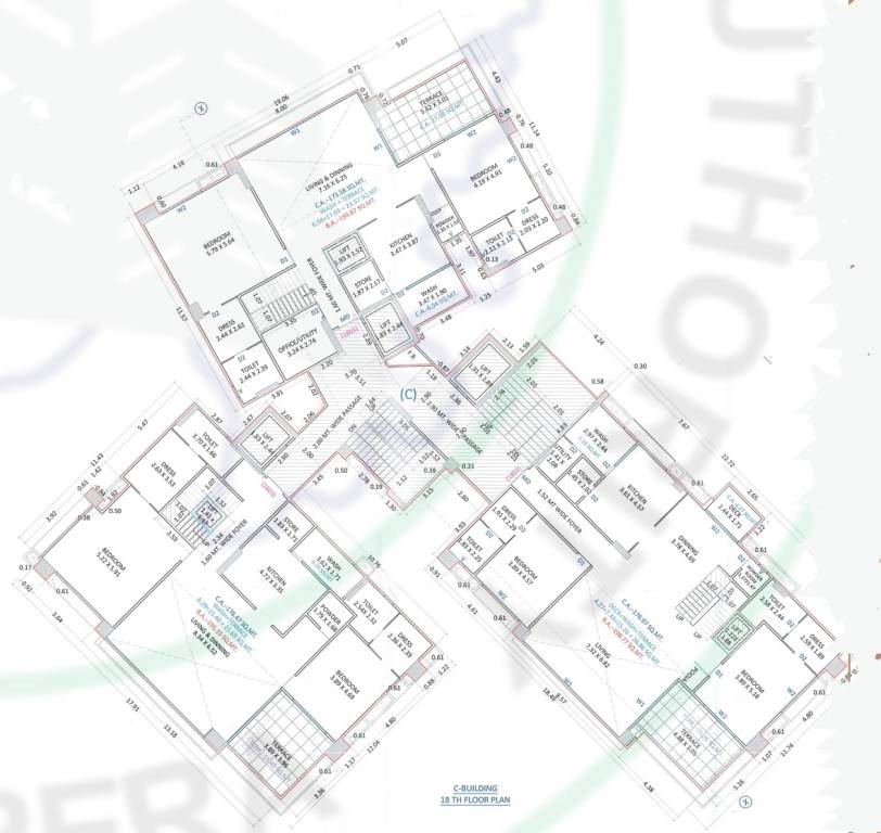  flora park Block C Cluster Plan for 18th Floor