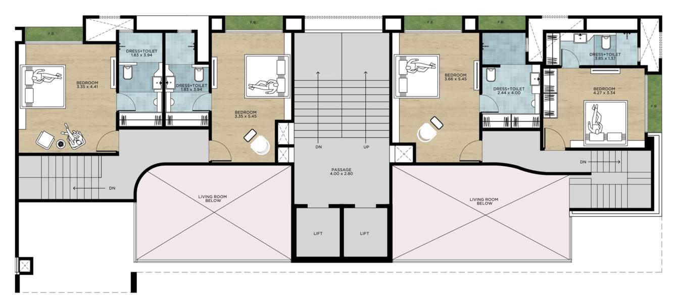  heights Block C Cluster Plan for 14th Floor