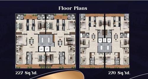  victory-floors-88a Cluster Plan from 1st to 4th Floor