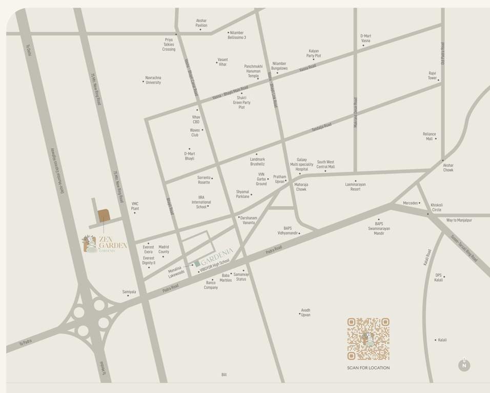 zen garden by gardenia Location Plan