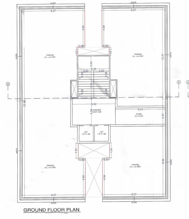  siddheshwar hills A & E Cluster Plan for ground Floor