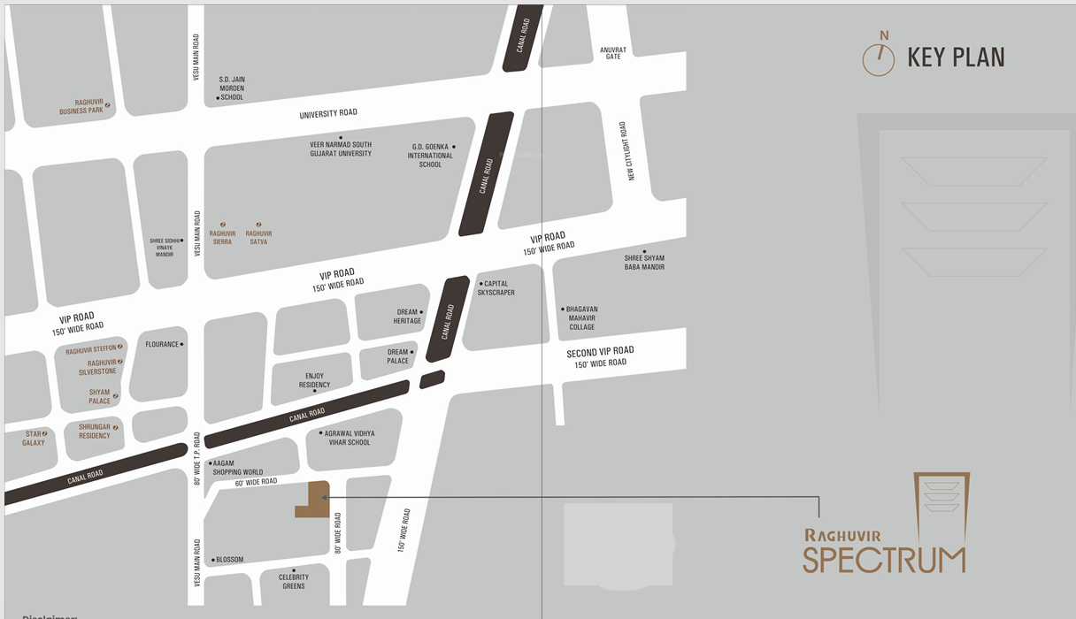 spectrum Location Plan