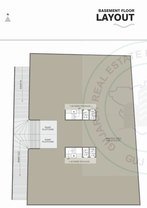 vrundavan vibes A & B Cluster Plan for ground Floor