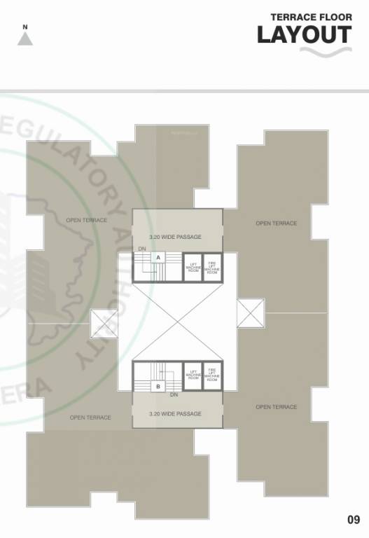 vrundavan vibes A & B Cluster Plan for terrace Floor