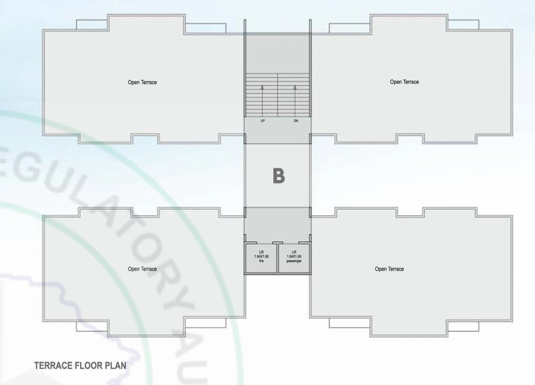  sunrise infinity Block B Cluster Plan for Terrace Floor