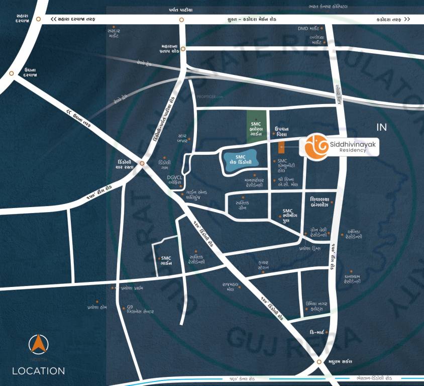  siddhi vinayak residency Location Plan