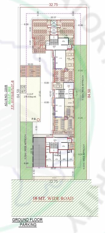 sritam Tower A B C Cluster Plan for ground Floor