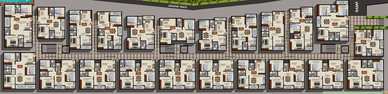  kamadhenu heights BLOCK A Cluster Plan for ground Floor