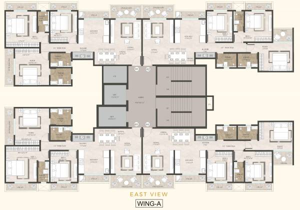  serenity Wing A Cluster Plan from 1st to 20th Floor