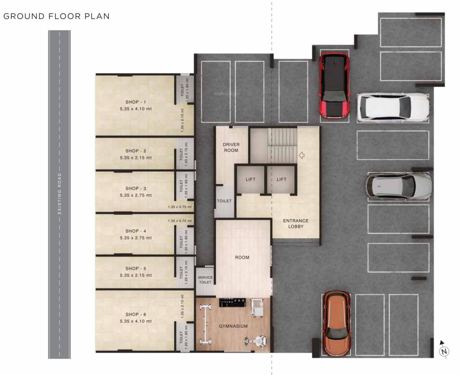  ekata residency Ekata Residency Cluster Plan for ground Floor