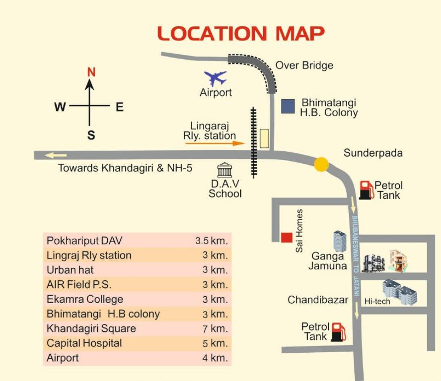krishna residency phase 2 Location Plan
