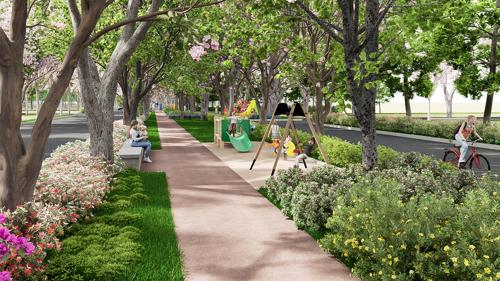  cherry-blossom Children's play area