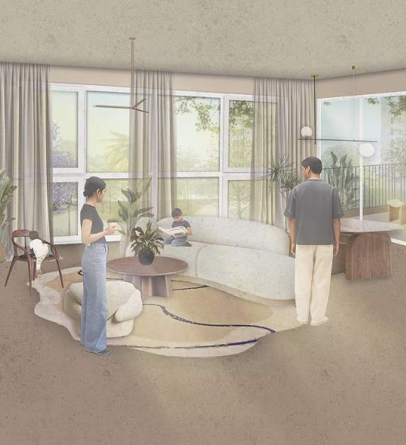  the earthscape phase 1 Living Area