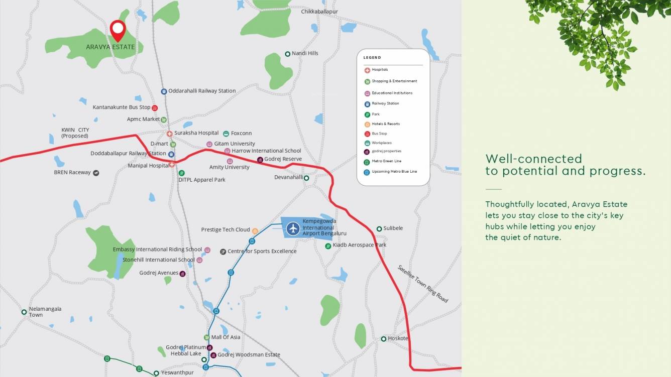  aravya estate Location Plan