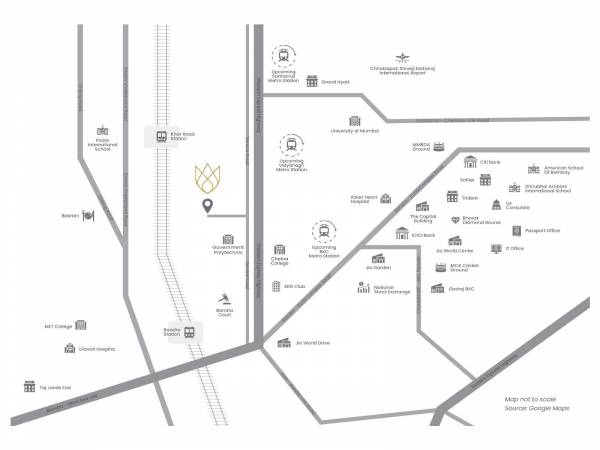  raymond-new-launch-bandra Location Plan