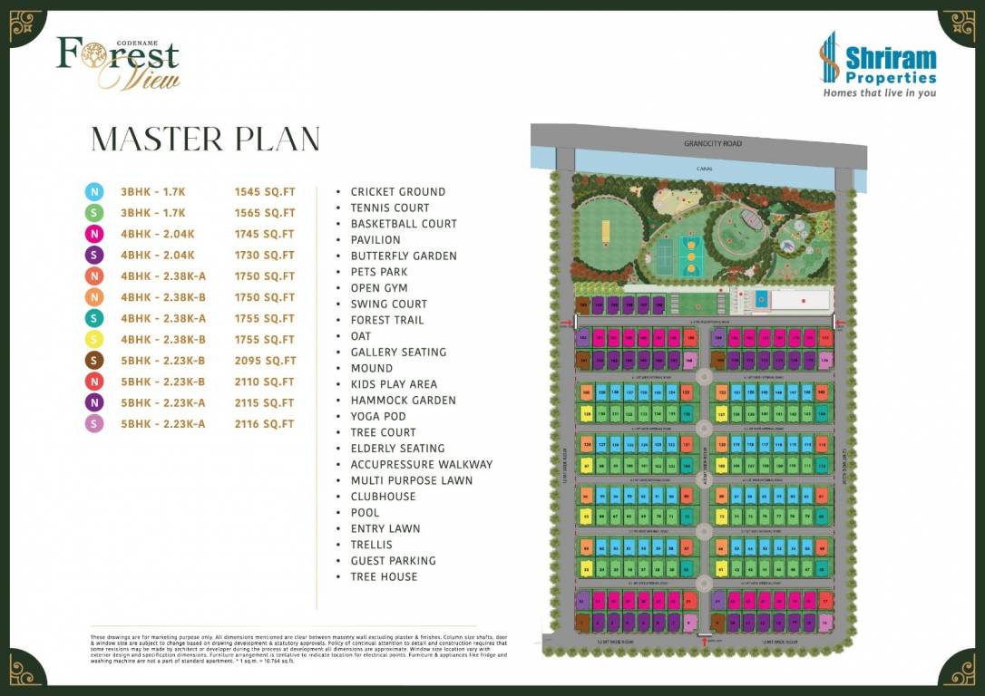  shriram forest view Master Plan
