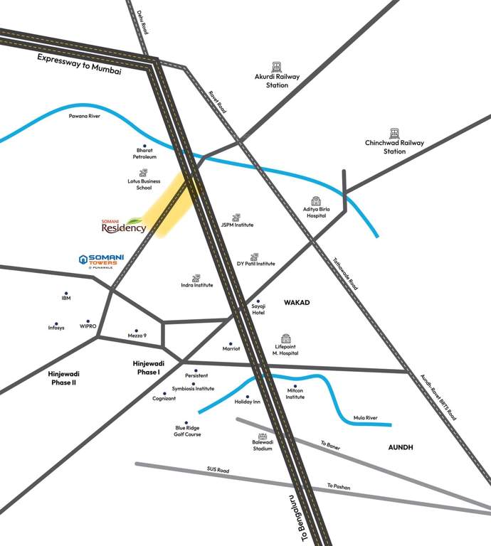  somani towers Location Plan