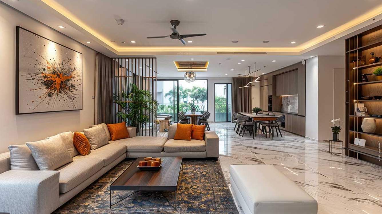 purva park hennur Living Area