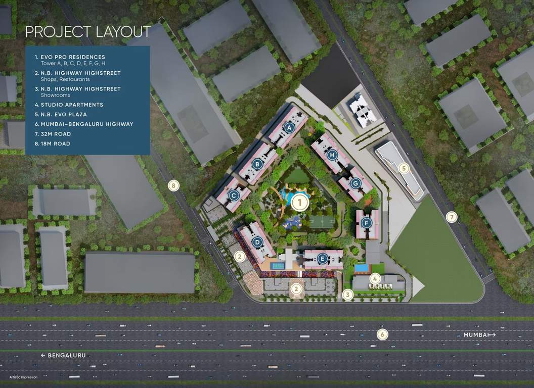  yashada evo residences Layout Plan