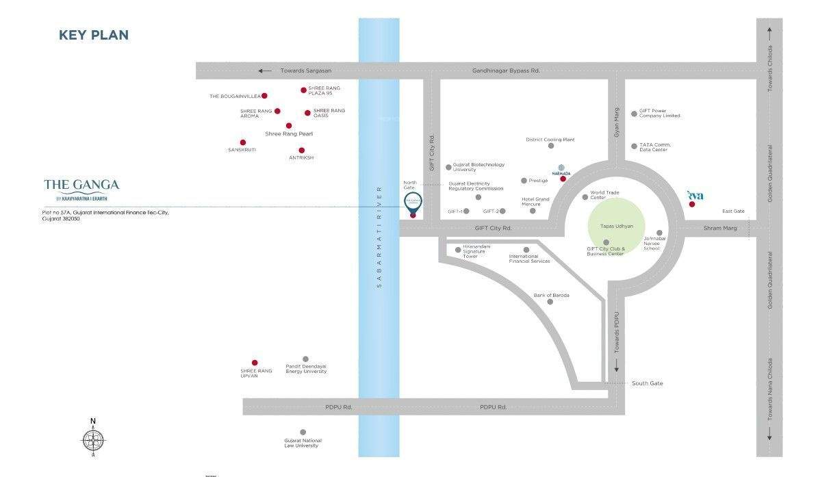  kaavyaratna the ganga Location Plan