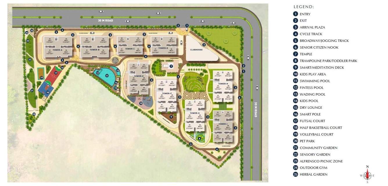  zuari gangothri tribhuja Layout Plan