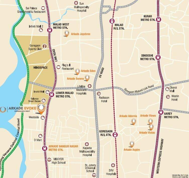  arkade evoke Location Plan