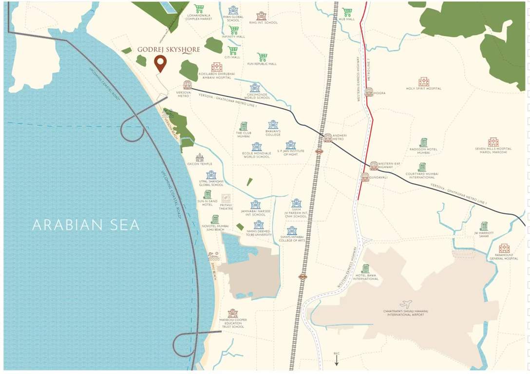  godrej skyshore Location Plan