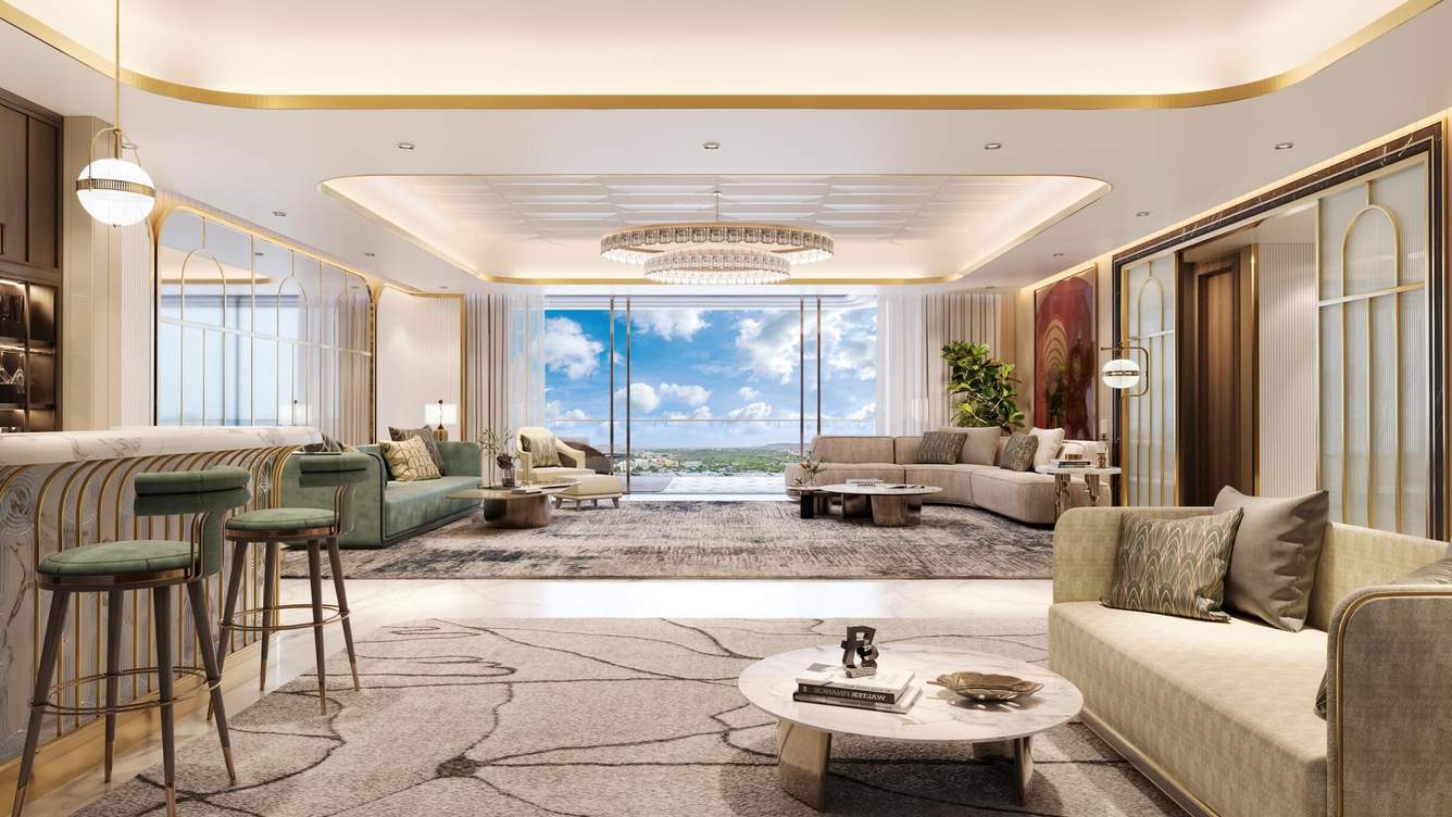  lodha camelot Living Area