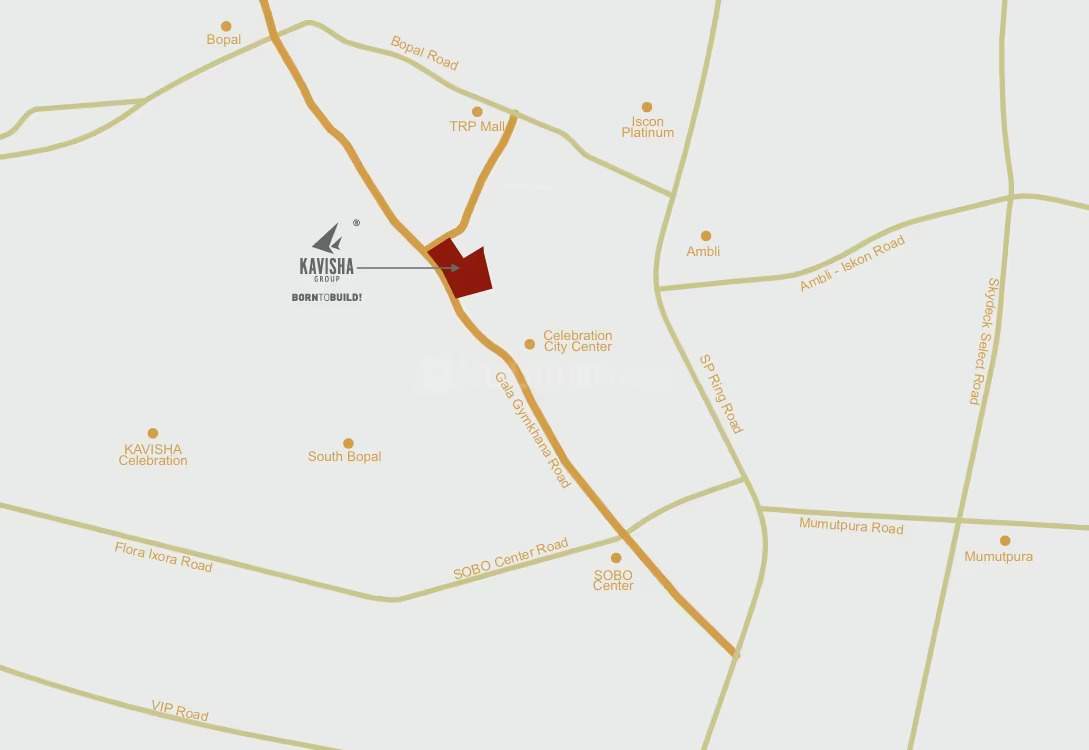  kavisha the masterpiece Location Plan