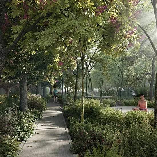  godrej sarjapur Landscape Garden and Tree Planting