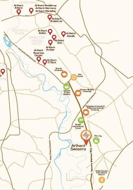  arihant seasons Location Plan