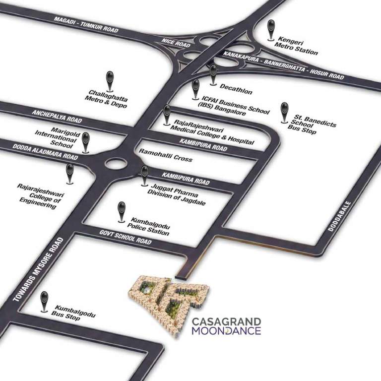  casagrand moondance Location Plan