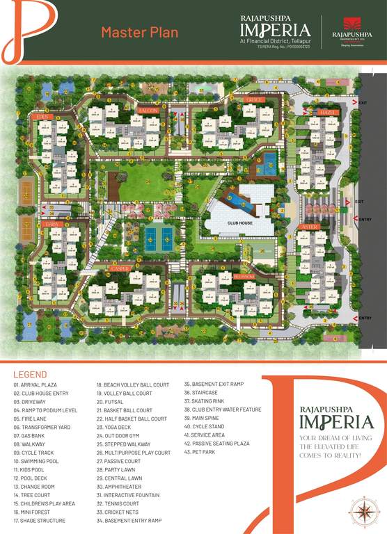  rajapushpa imperia Master Plan