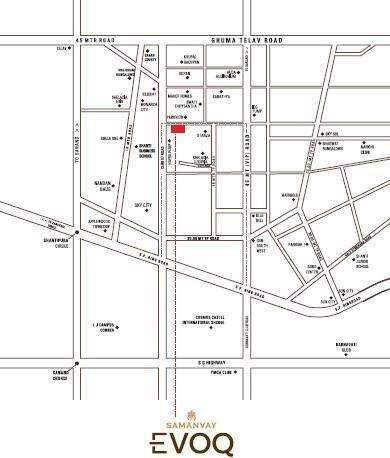  ashapura-samanvay-evoq Location Plan