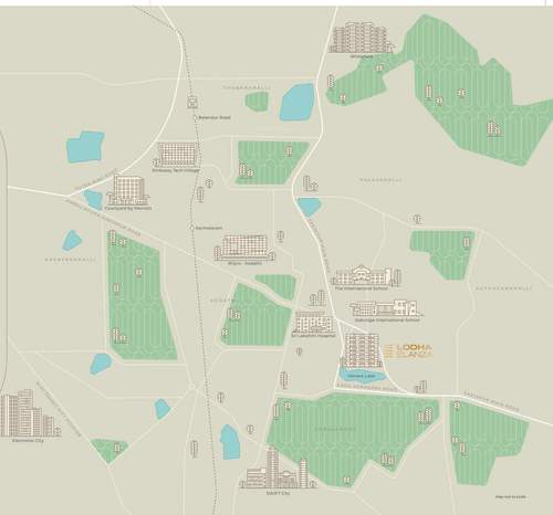  lodha-elanza Location Plan