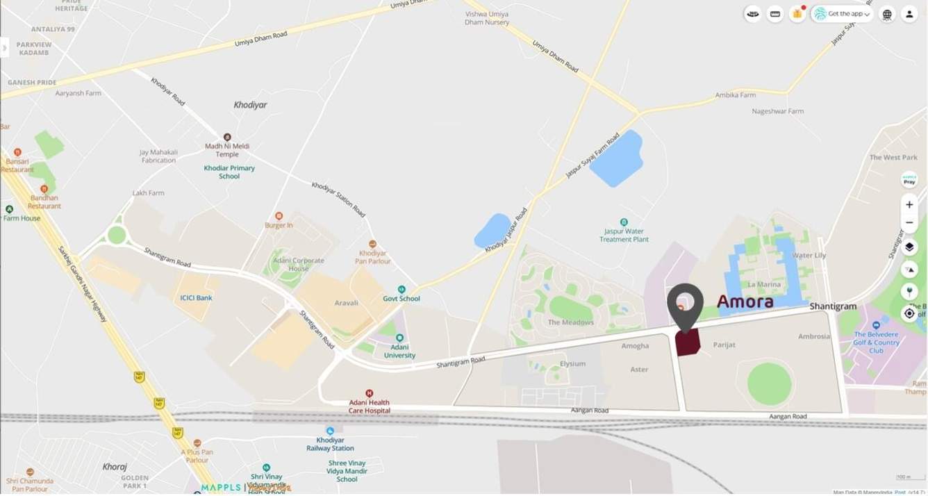  adani amora Location Plan